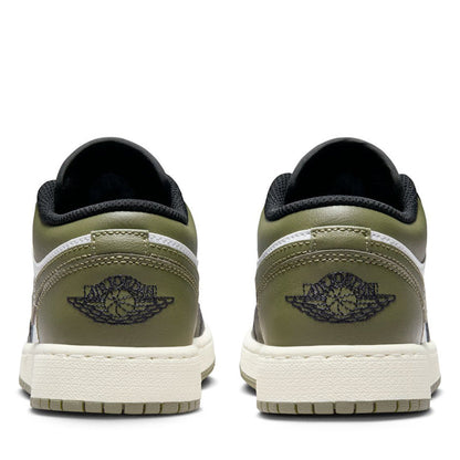 Air Jordan 1 Low (GS) - Black/Medium Olive