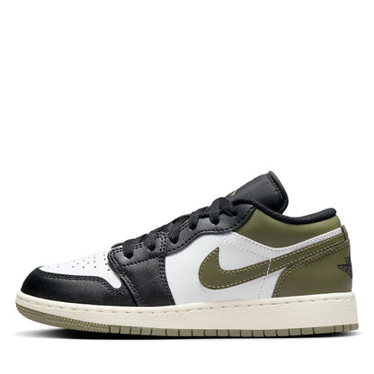 Air Jordan 1 Low (GS) - Black/Medium Olive