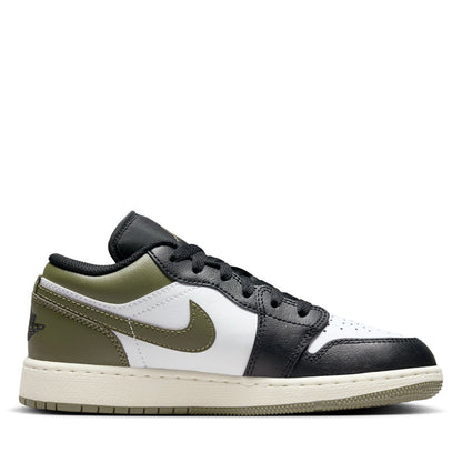 Air Jordan 1 Low (GS) - Black/Medium Olive