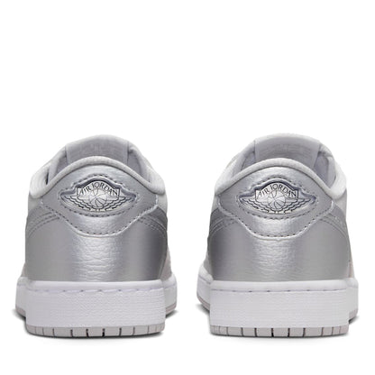 Air Jordan 1 Retro Low OG 'Silver' (GS) - Neutral Grey/Metallic Silver