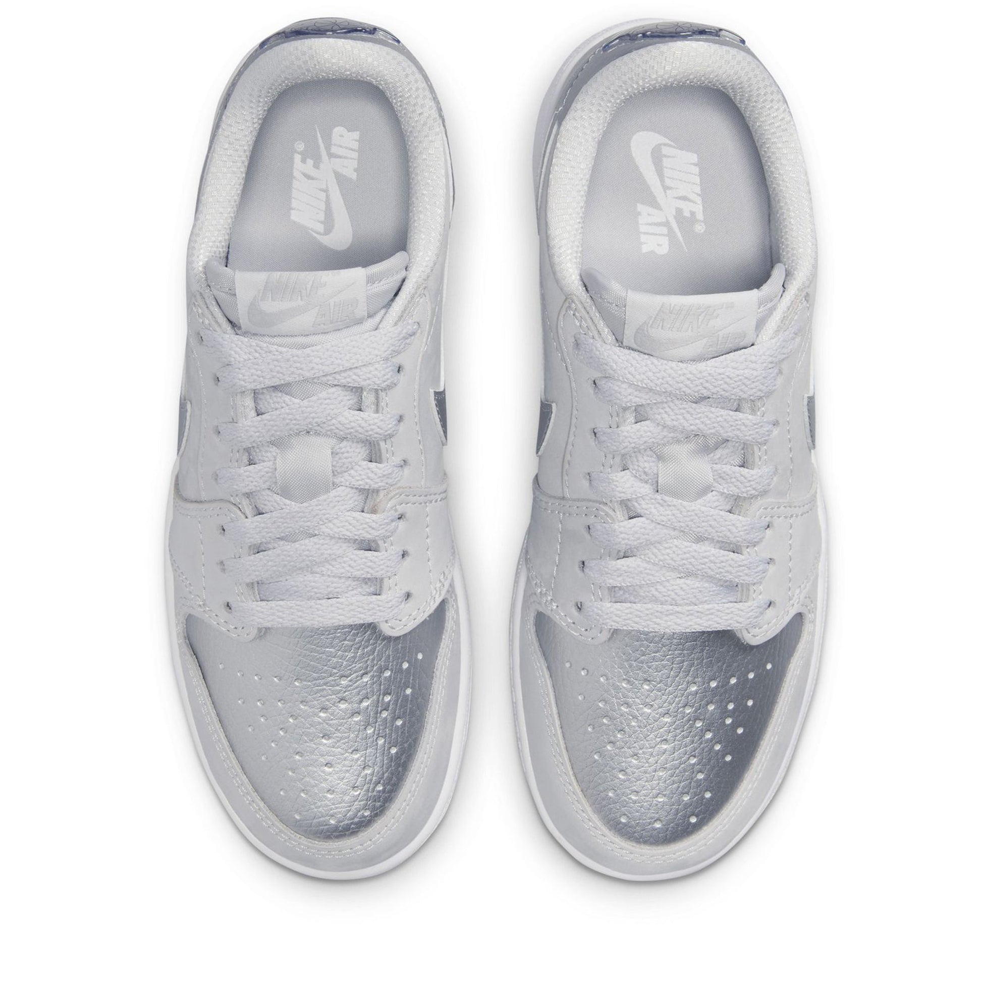 Air Jordan 1 Retro Low OG 'Silver' (GS) - Neutral Grey/Metallic Silver