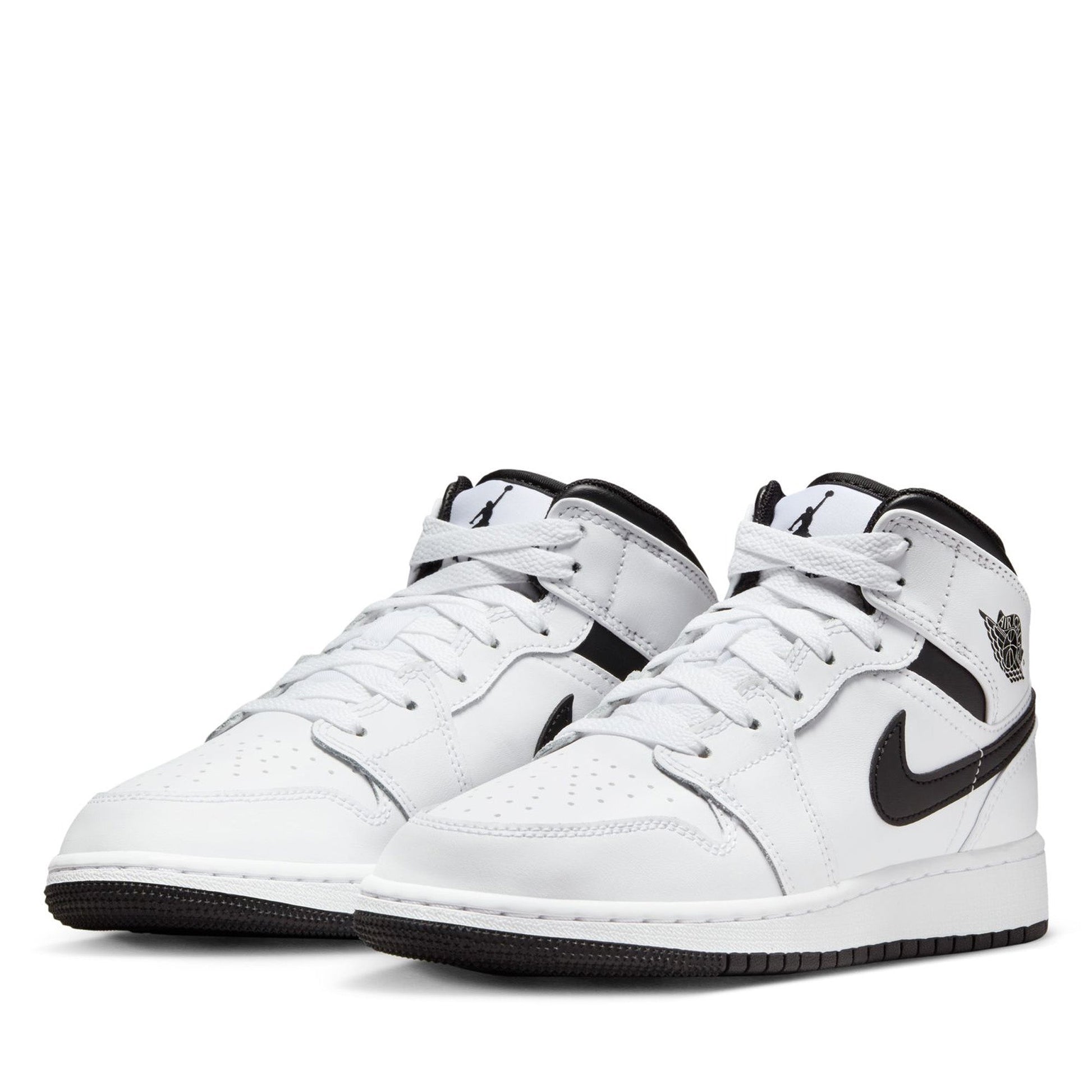 Air Jordan 1 Mid (GS) - White/Black