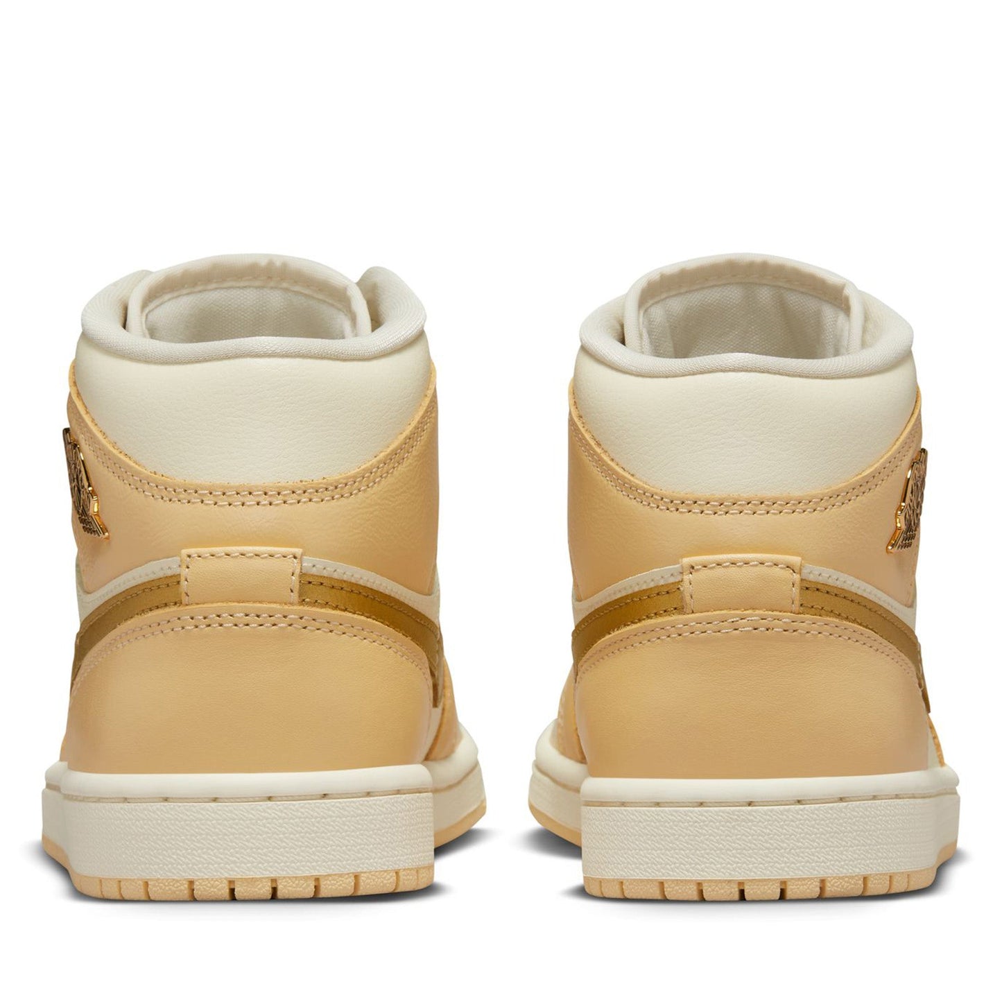 Women's Air Jordan 1 Mid SE - Pale Vanilla/Metallic Gold