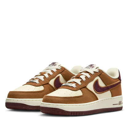 Nike Air Force 1 LV8 (GS) - Light British Tan/Burgundy Crush