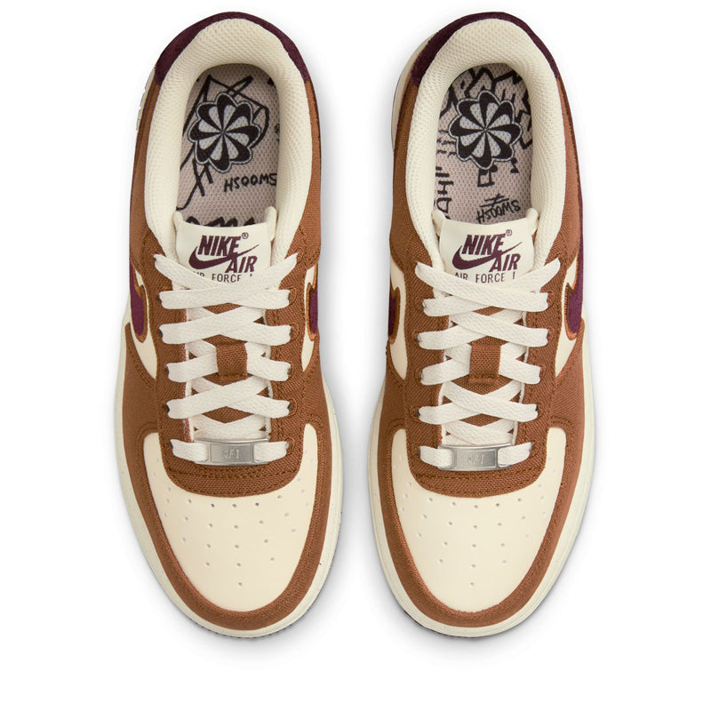 Nike Air Force 1 LV8 (GS) - Light British Tan/Burgundy Crush