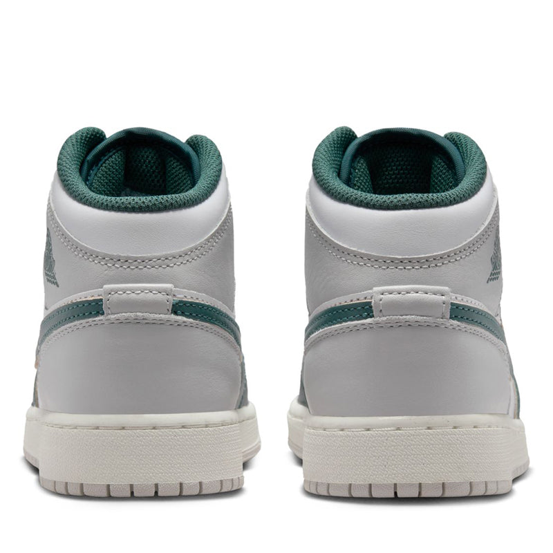 Air Jordan 1 Mid SE (GS) - White/Oxidized Green