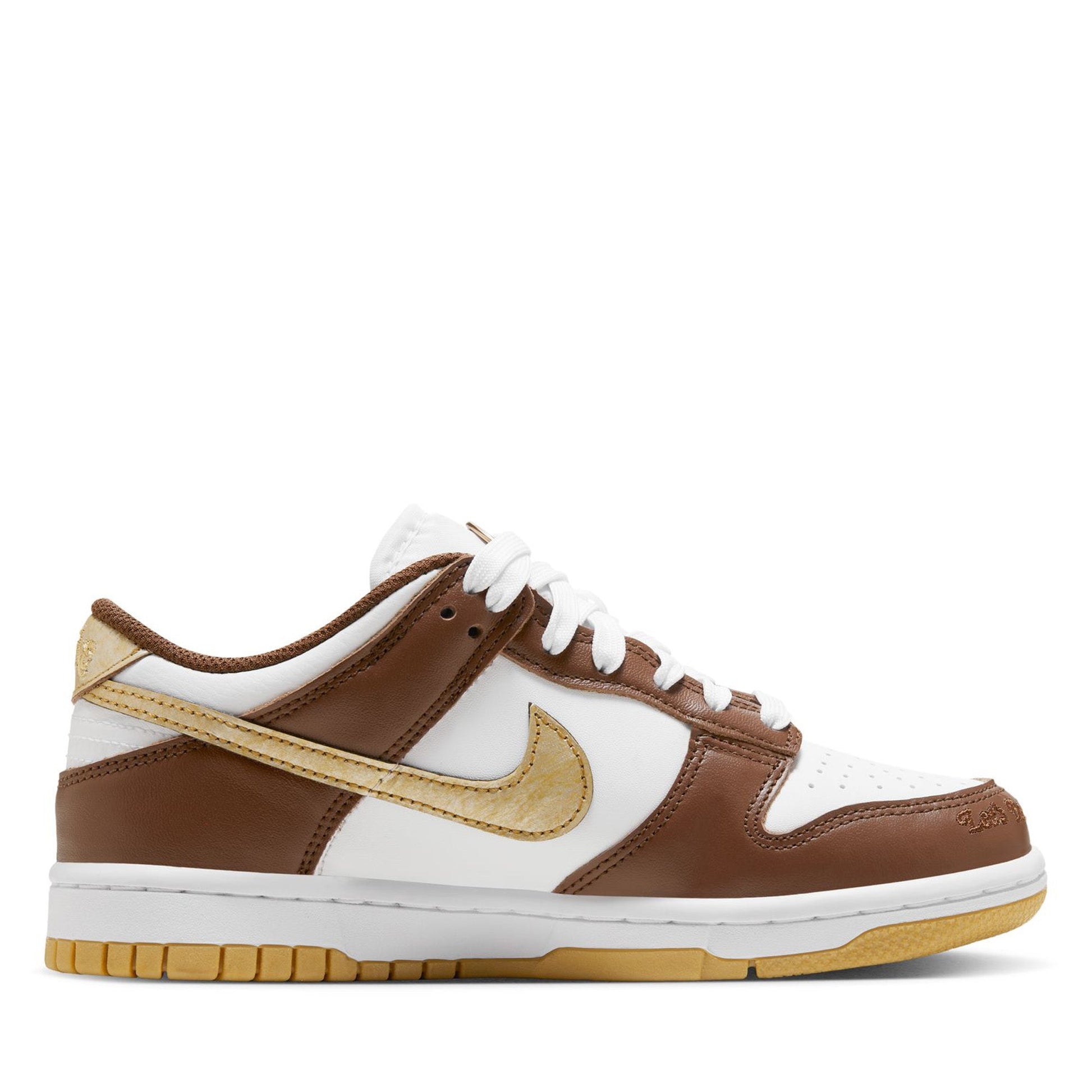 Nike Dunk Low (GS) - White/Metallic Gold