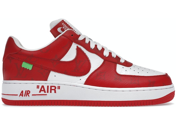 Louis Vuitton x Nike Air Force 1 Low By Virgil Abloh Red