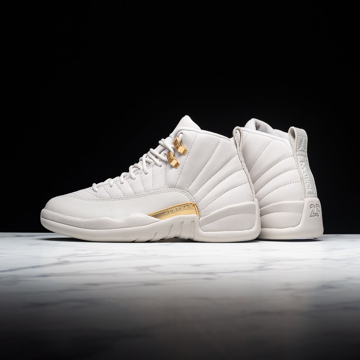 Women's Air Jordan 12 Retro - Phantom/Metallic Gold