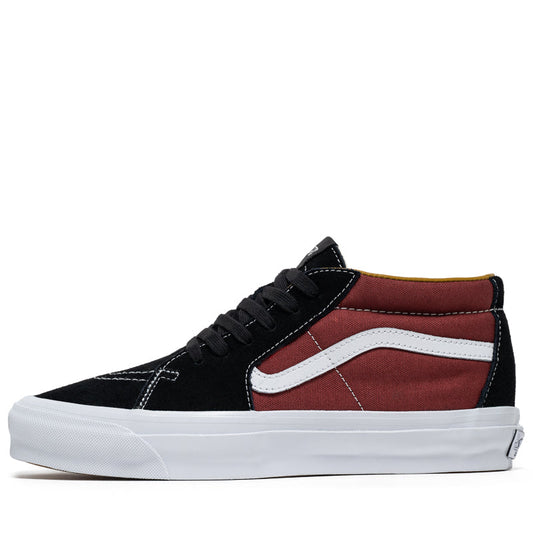 Vans Sk8-Mid Reissue 83 LX - Black/Russet Maroon