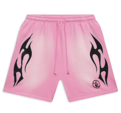 Hellstar 'Pink' Sports Flame Shorts