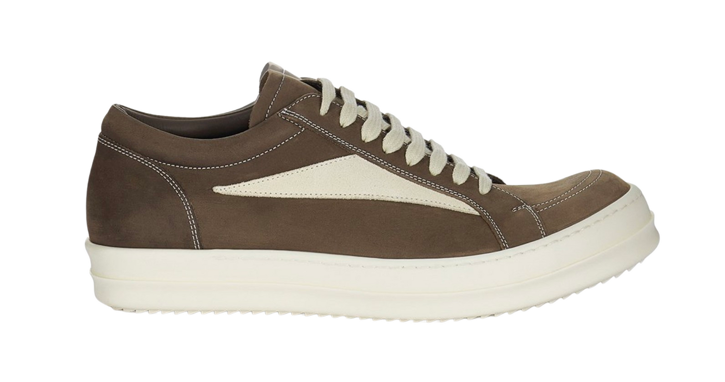 Rick Owens 'Brown' Nubuck Suede Vintage Sneaks