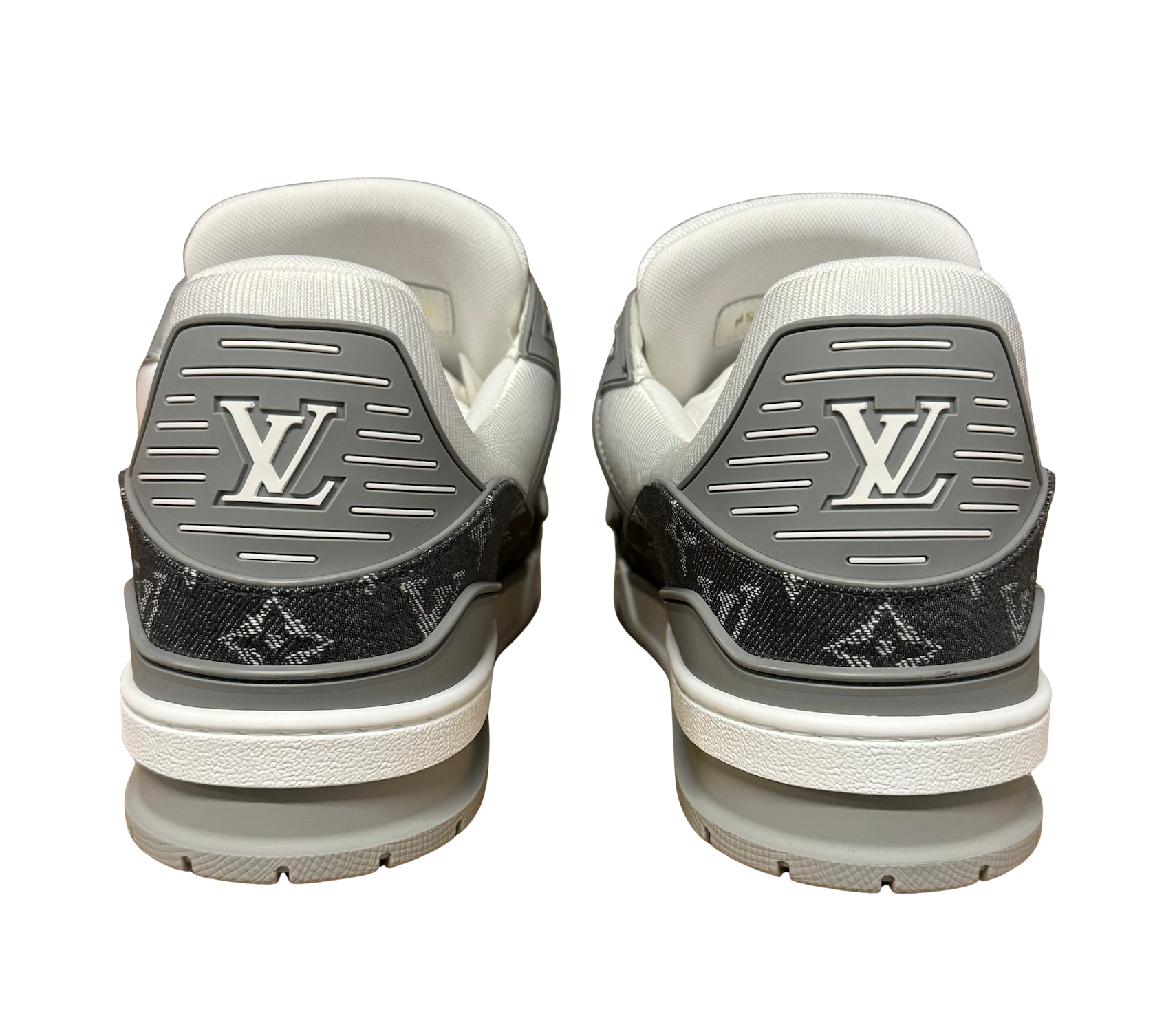 Louis Vuitton LV Trainer 'Grey Denim' Sneakers