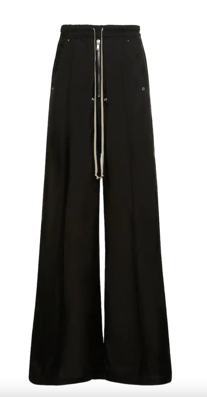 Rick Owens Oversized 'Wide Bela' Black Pants