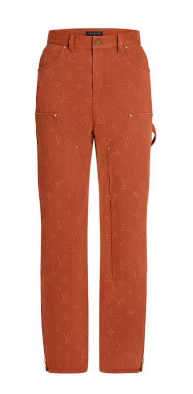 Louis Vuitton 'Orange Monogram' Carpenter Pants