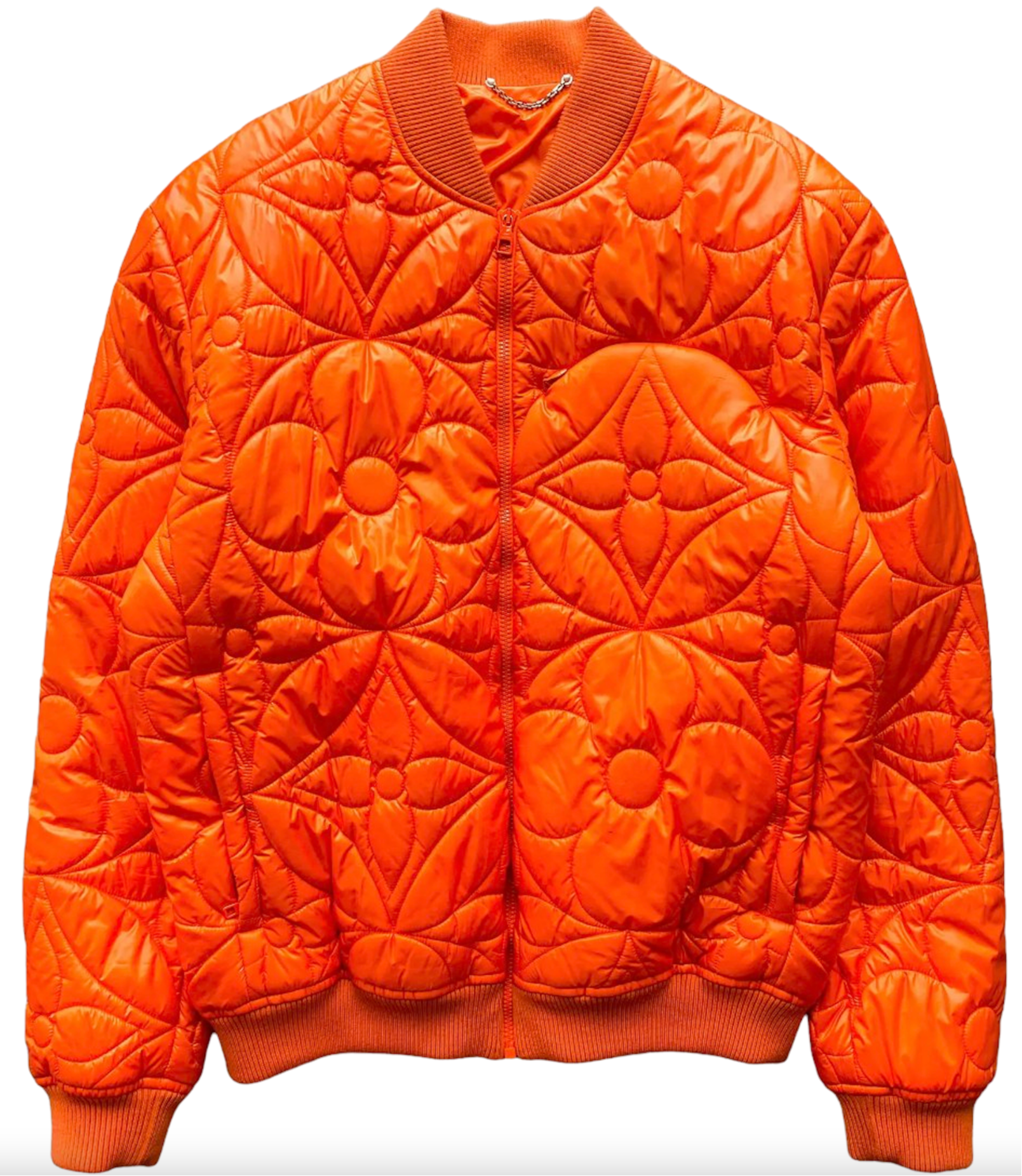 Louis Vuitton 'Quilted Puffer' Orange Puffer Jacket