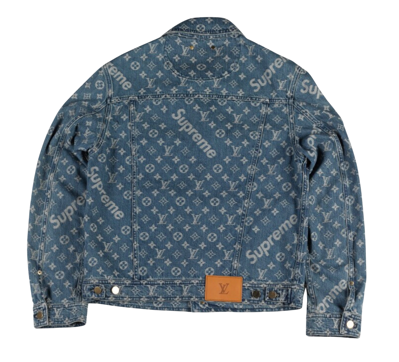 Supreme x Louis Vuitton Jacquard Denim Trucker Jacket