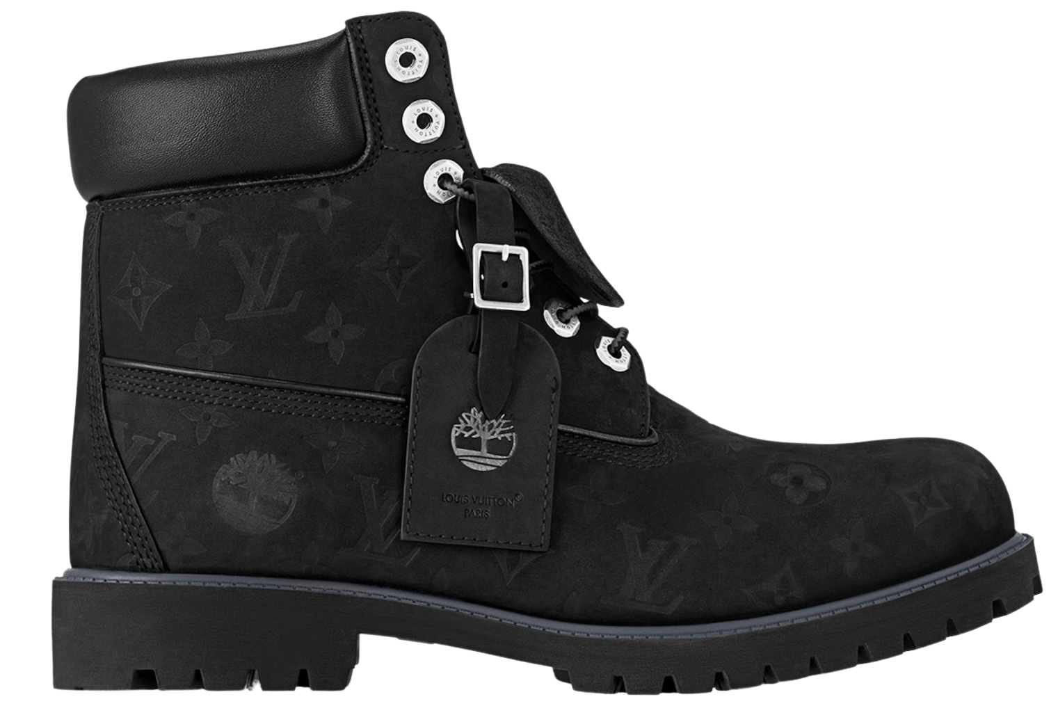 Louis Vuitton x Timberland 'Black' Boots