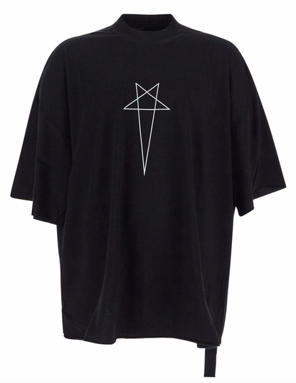 Rick Owens DRKSHDW 'Tommy Pentagram' Black Tee