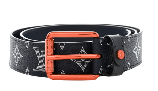 Louis Vuitton Monogram Upside Down Black Belt