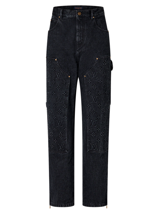 Louis Vuitton 'Black' Denim Carpenter Pants