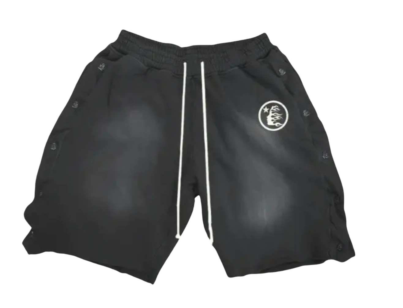 Hellstar Black Snap Shorts