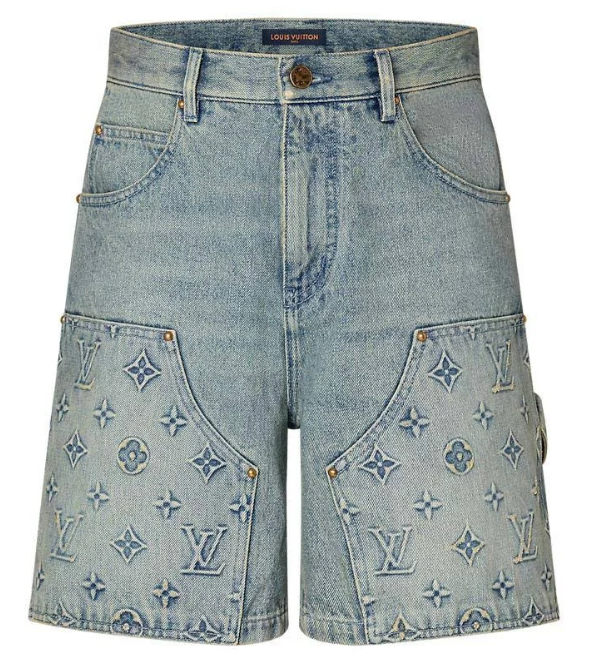 Louis Vuitton Denim Carpenter Shorts