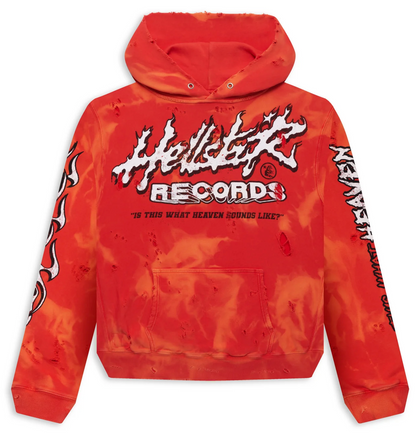 Hellstar 'Records' Lava Wash Hoodie