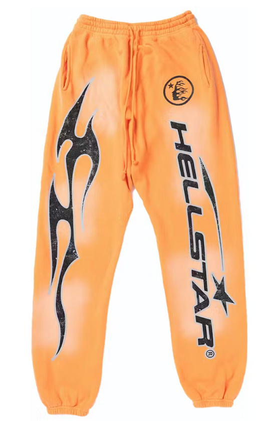 Hellstar 'Orange' Fire Sweatpants