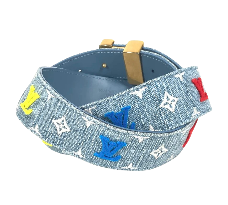 Louis Vuitton Denim Monogram Belt