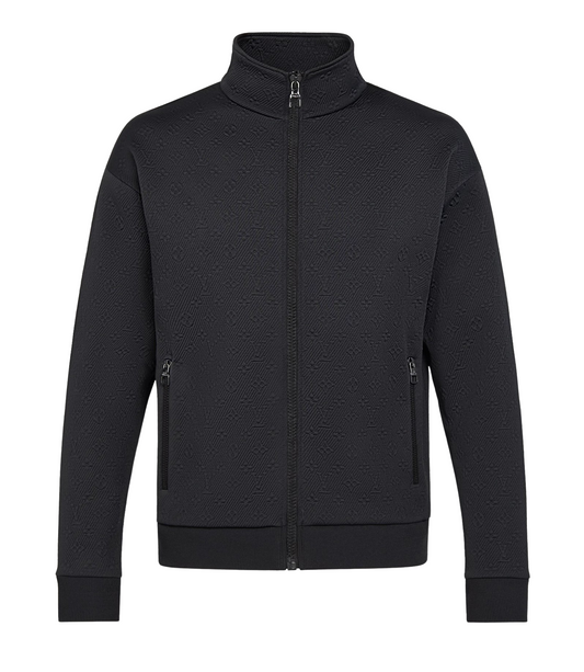 Louis Vuitton Monogram 'Zip Through' Black Jacket