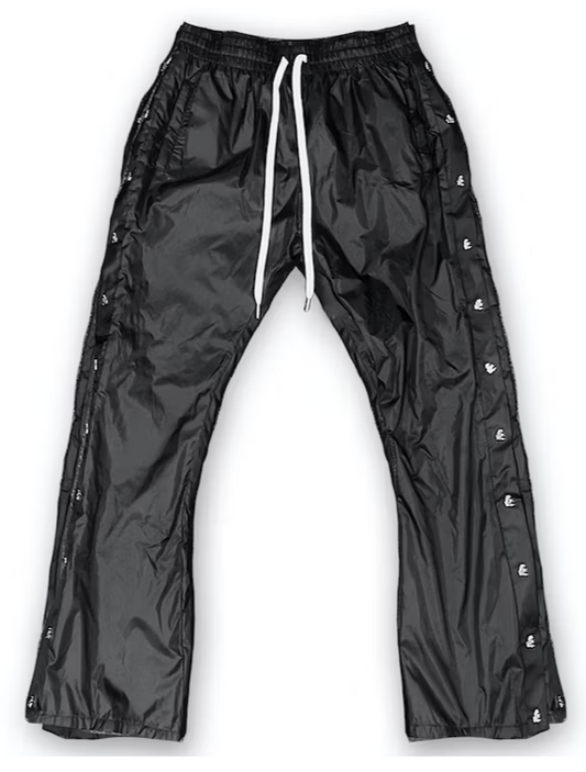 Hellstar Waxed Nylon Snap Track Pants