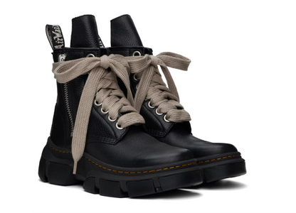 Doc Martens x Rick Owens '1406 DXML' Black Boots