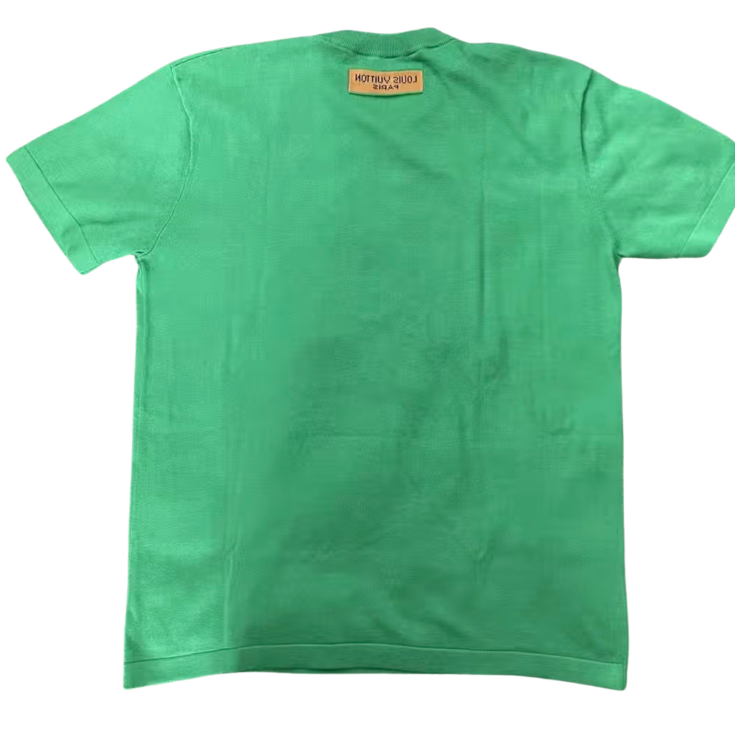 Louis Vuitton 'Everyday LV' Green Crewneck Tee