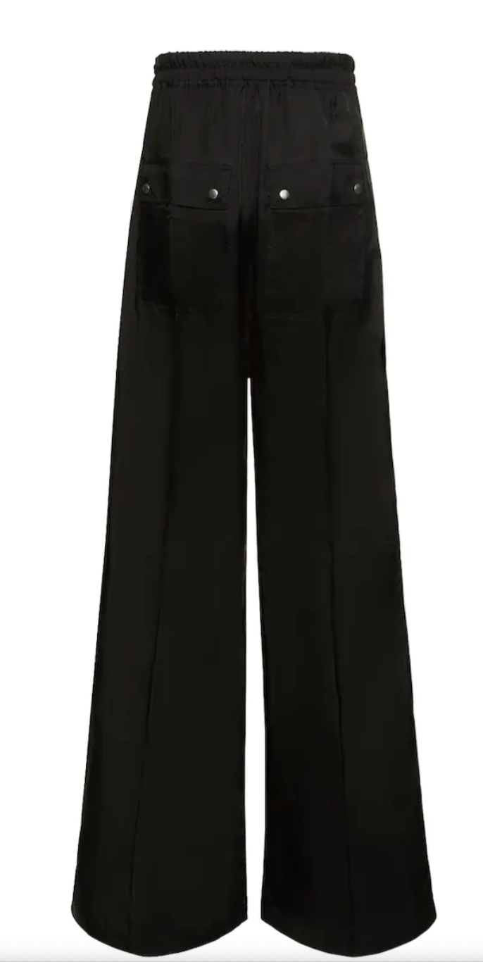 Rick Owens Oversized 'Wide Bela' Black Pants