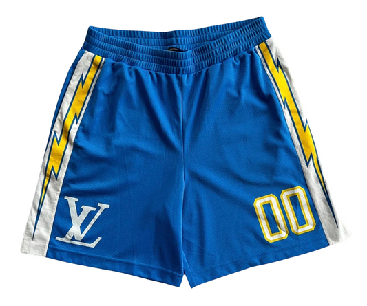 Louis Vuitton 'Lightning Logo' Blue Shorts