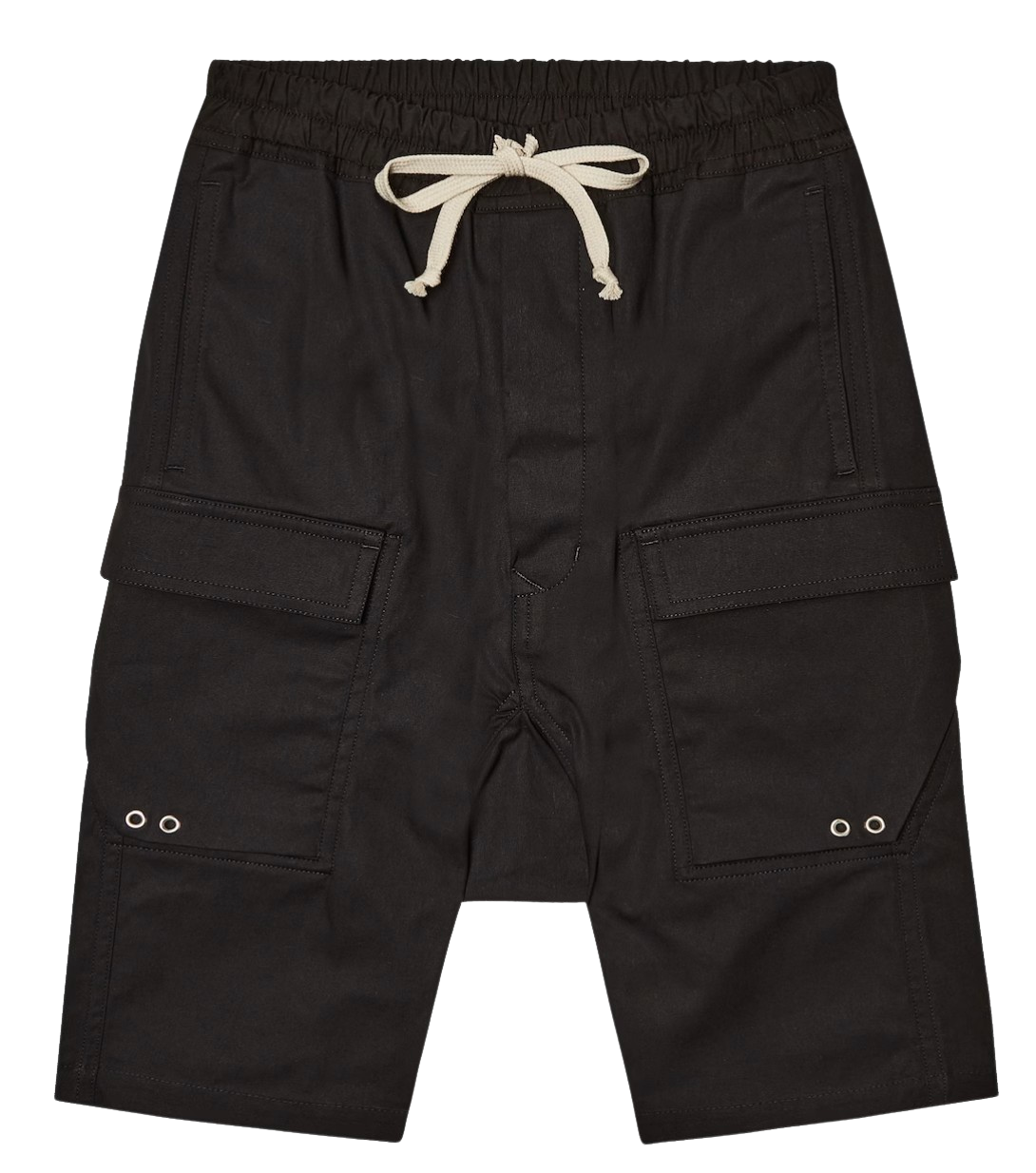 Rick Owens 'Cargo Pod' Black Shorts