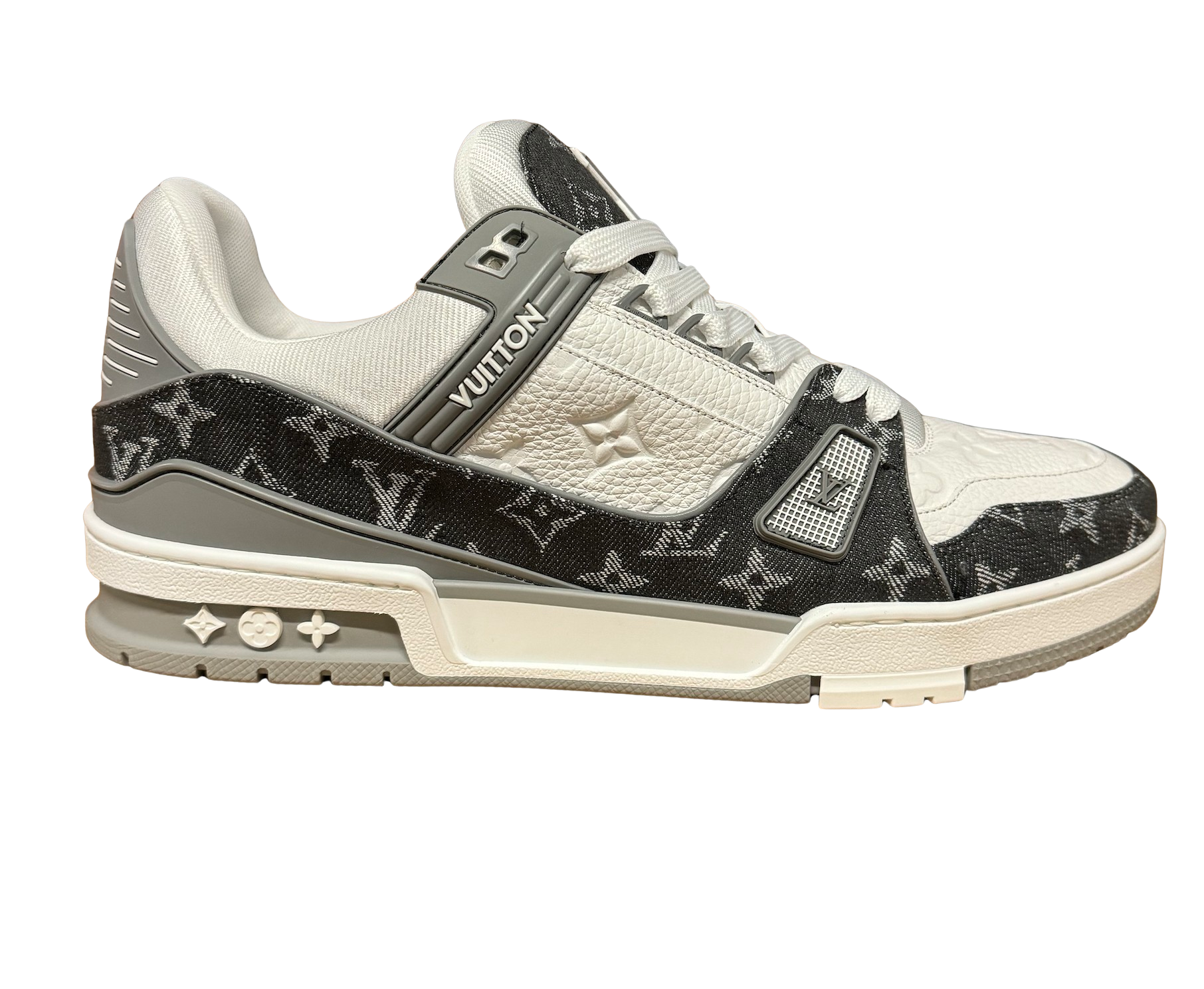 Louis Vuitton LV Trainer 'Grey Denim' Sneakers