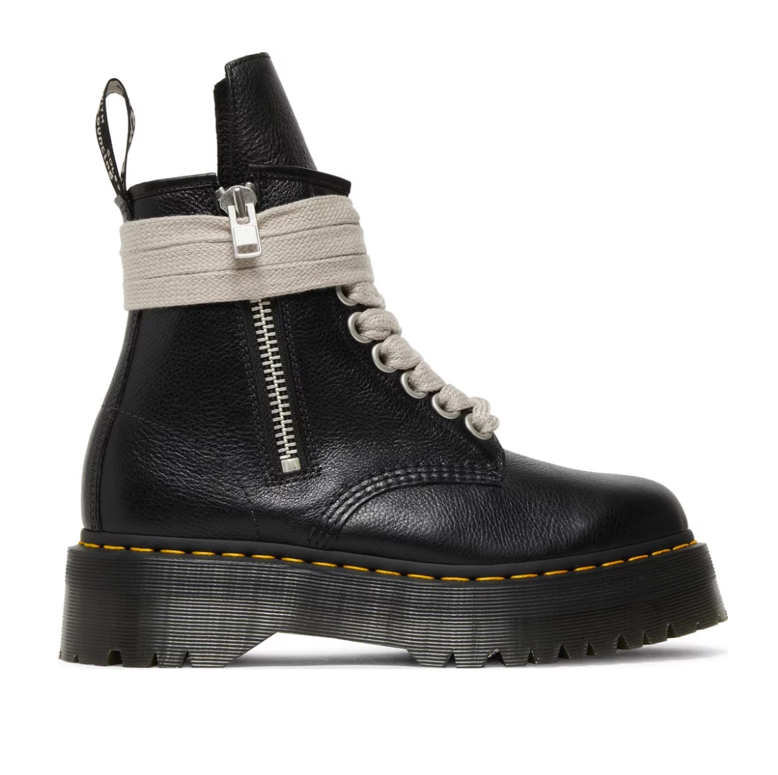 Doc Martens x Rick Owens '1460 Quad Sole Jumbo Lace' Black Boots