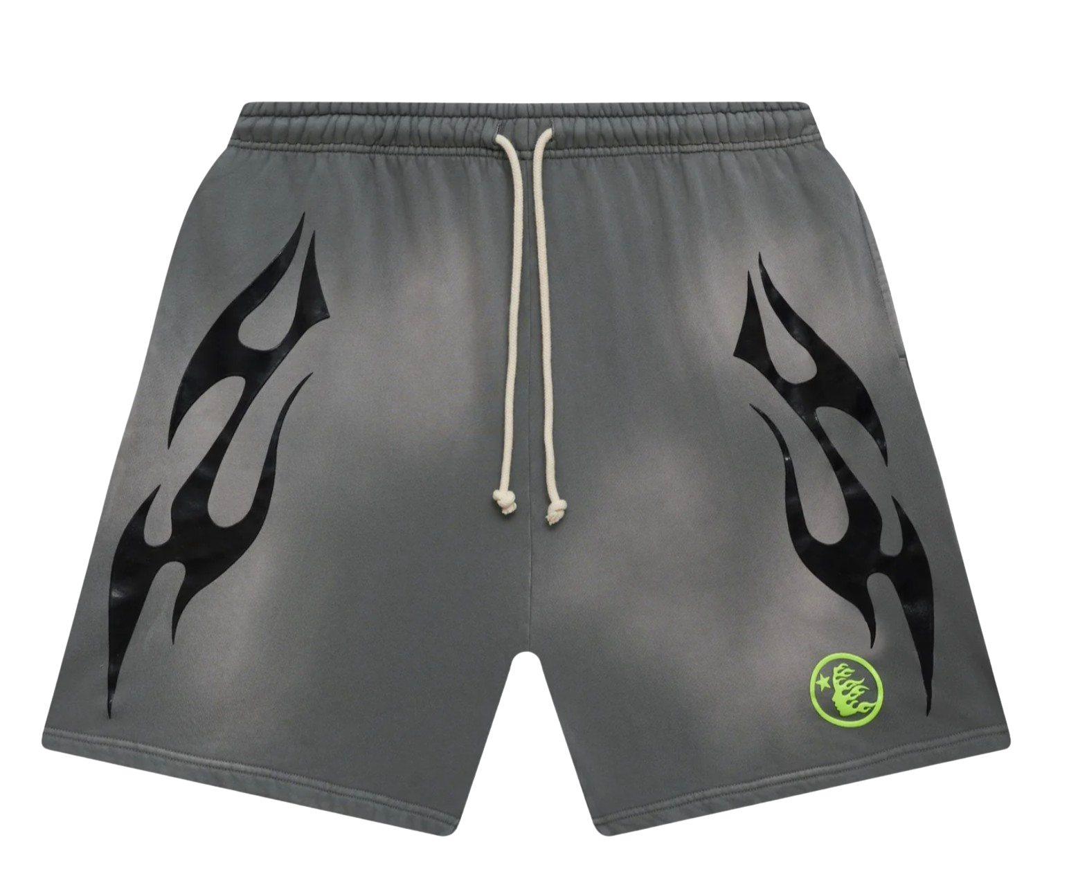 Hellstar 'Grey' Flame Shorts