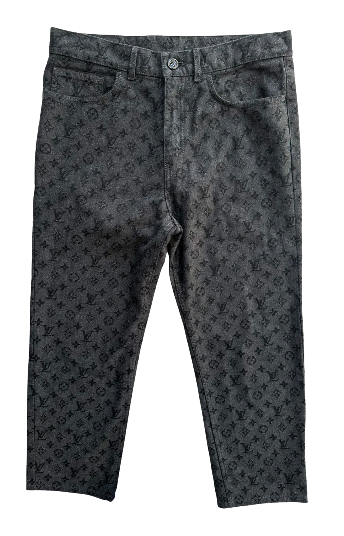 Louis Vuitton NBA Grey Monogram Jeans