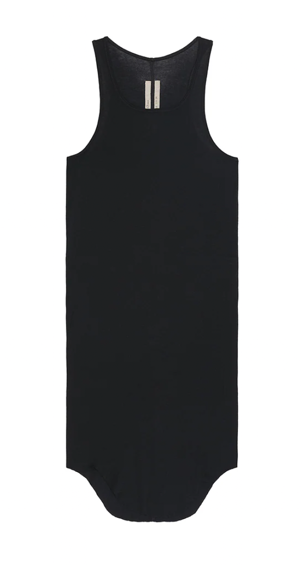 Rick Owens 'Black' Basic Rib Tank