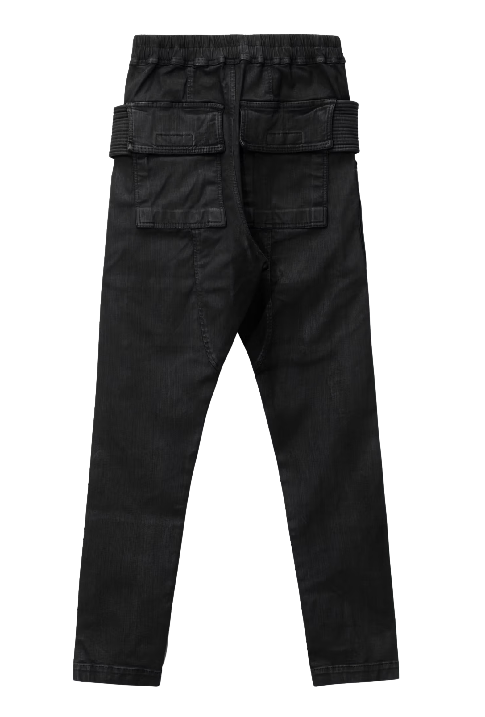 Rick Owens DRKSHDW 'Black' Creatch Cargo Waxed Pants